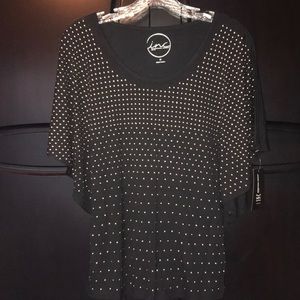 INC-BRAND NEW! Black & gold studded top. Size PM.